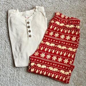 Men’s Burts Bees Baby Family Christmas Pajamas Size Medium